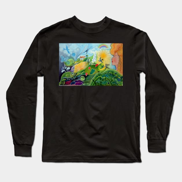 Dreamscape Long Sleeve T-Shirt by karincharlotte